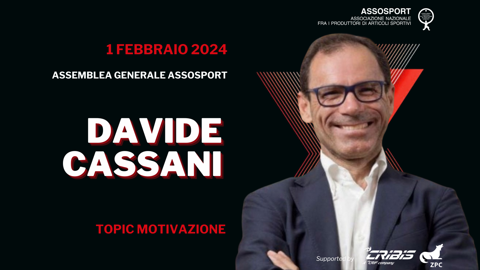Intervento di Davide Cassani all'Assemblea Generale di Assosport 